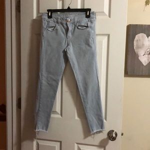 american eagle light wash jegging